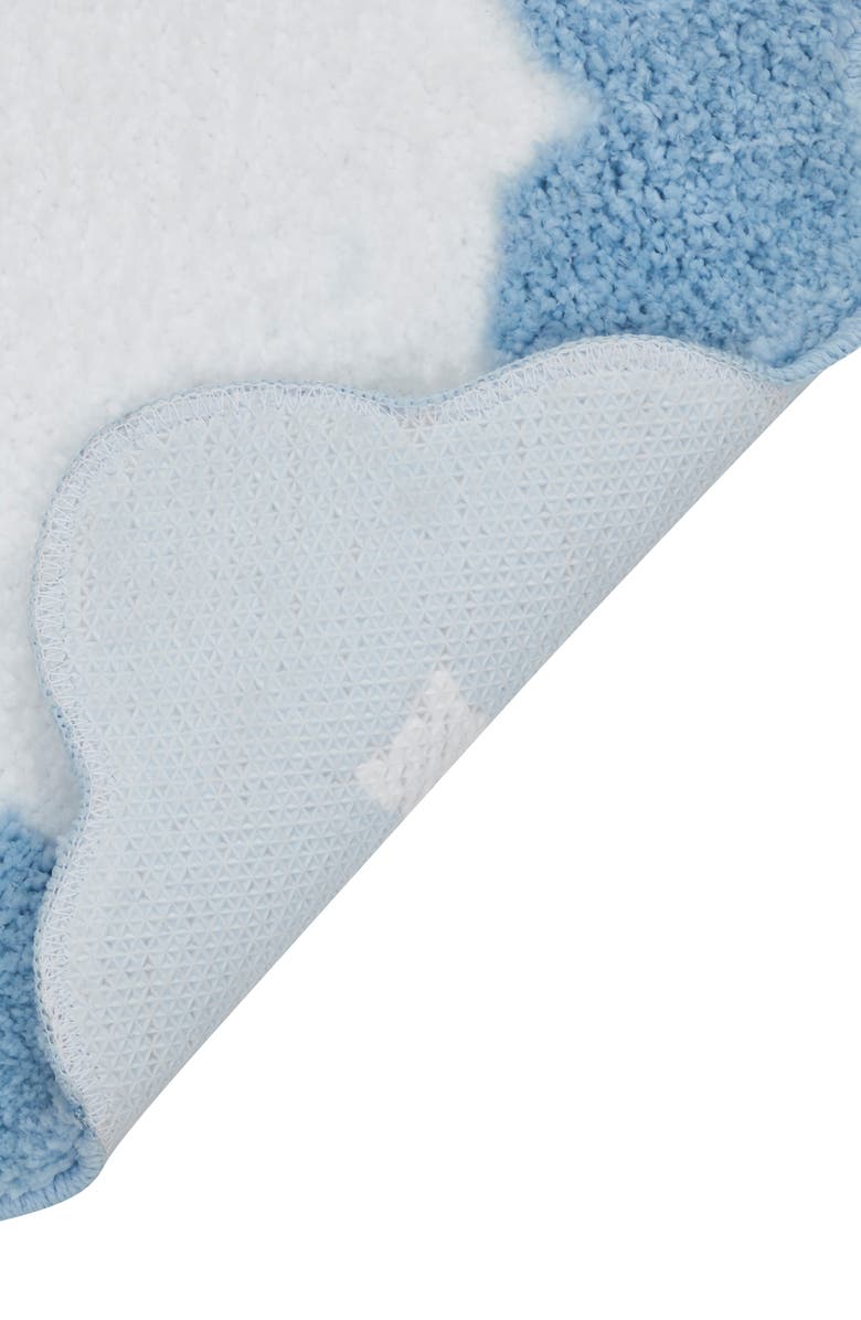 VCNY HOME Scalloped Edge Tufted Bath Mat, Alternate, color, Blue/ White