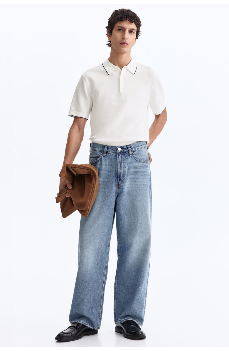 H&M Slim Fit Polo Shirt, Alternate, color, White