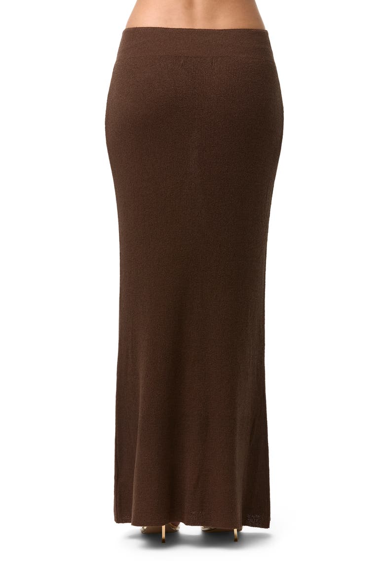Knit Maxi Skirt, Alternate, color, CHOCOLATE