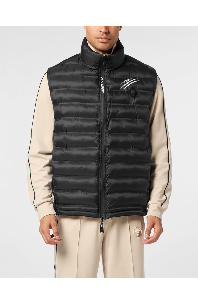 PLEIN SPORT Puffer Jacket Vest Shanghai, Main, color, Black