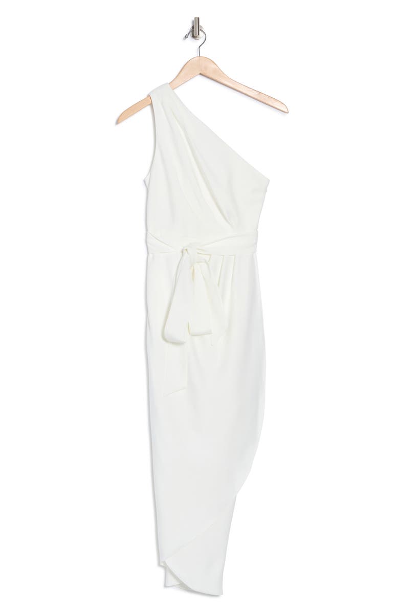 Ted Baker London Gabie One Shoulder Wrap Skirt Dress, Alternate, color, 