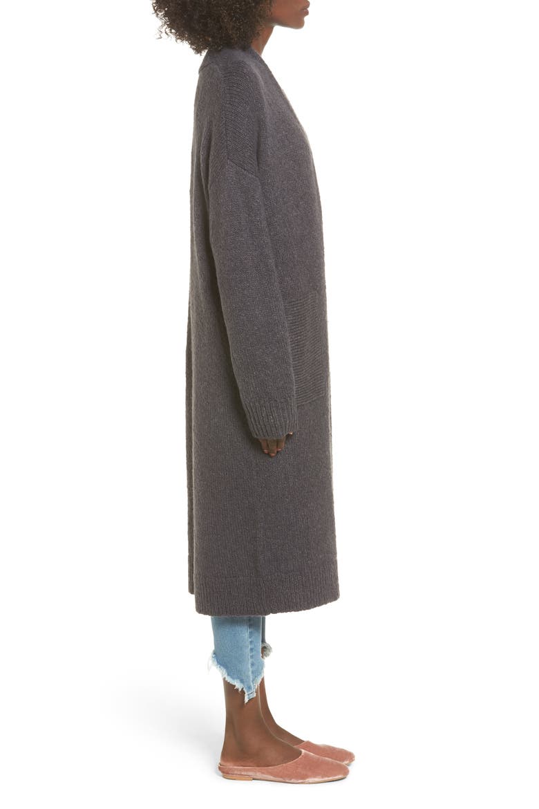 Longline Cardigan, Alternate, color, GREY MAGNET
