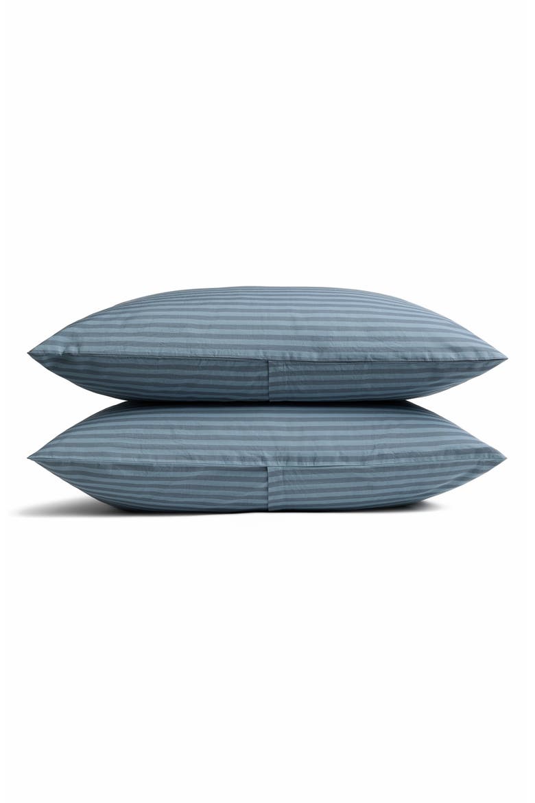 Percale Pillowcases, Main, color, DUSK STRIPE