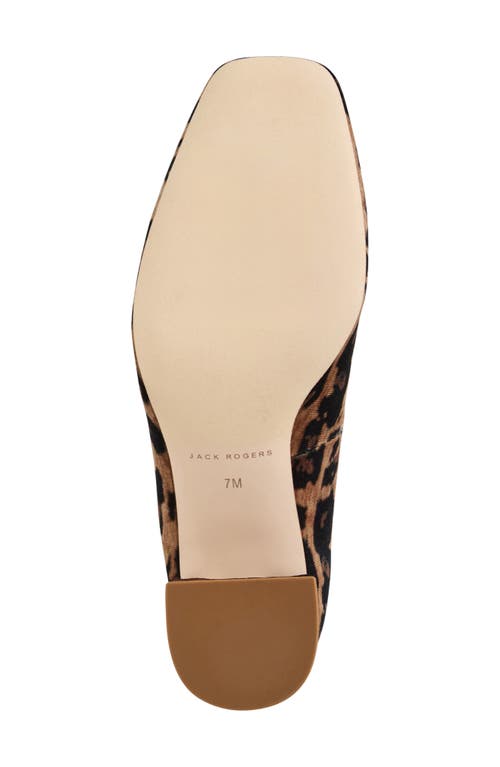 Jack Rogers Maddy Square Toe Pump In Animal Print