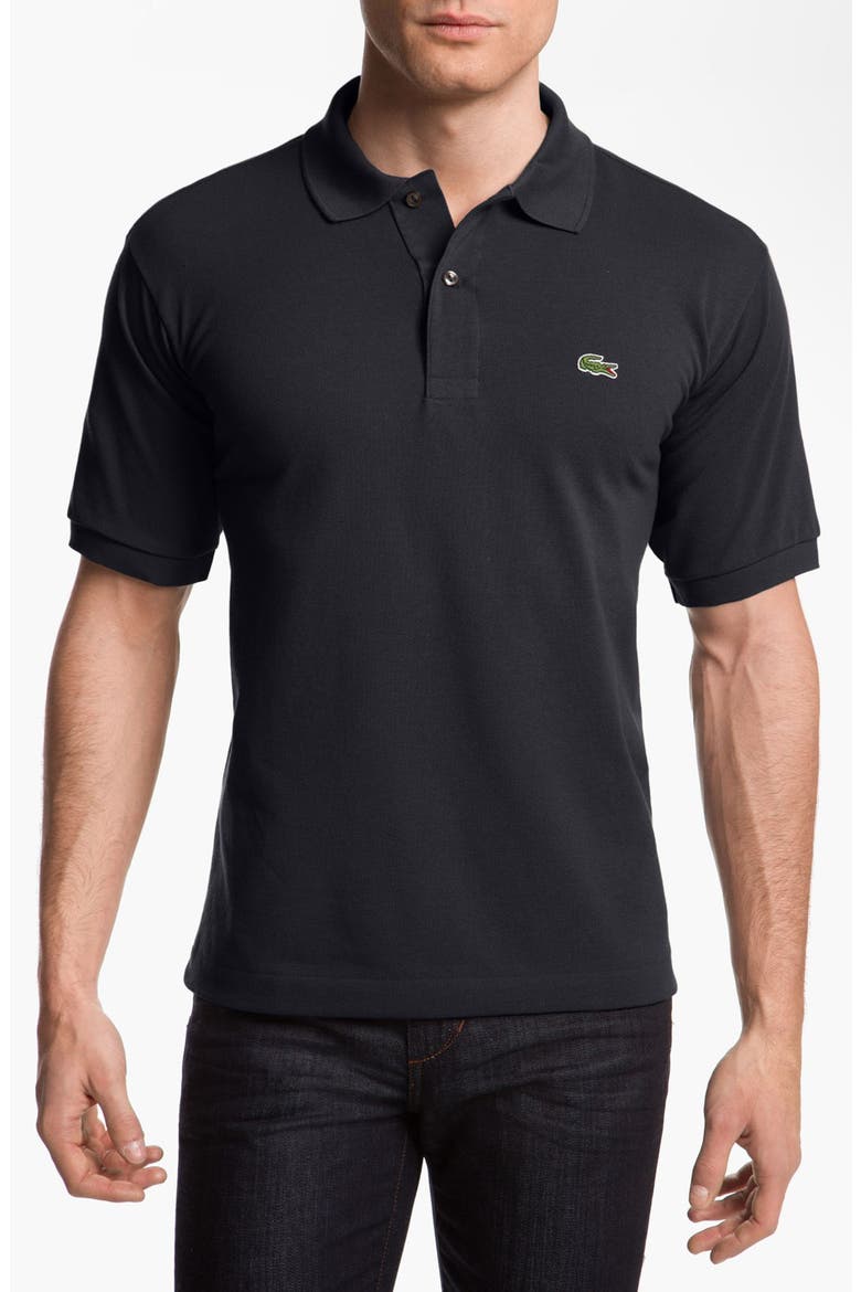Regular Fit Piqué Polo, Main, color, 031 BLACK
