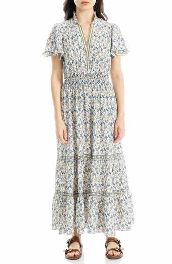 MAX STUDIO Flutter Sleeve Maxi Dress
