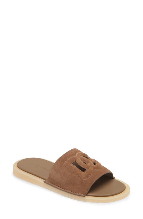 サンダル DOLCE  GABBANA Men Sandals A80492 AT44180024 Beige Suede sandals in Brown for Men | Dolce&Gabbana® US