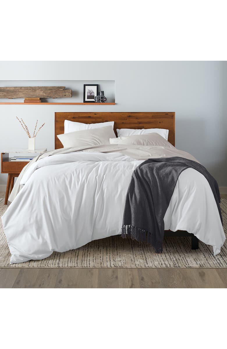 ELLA JAYNE HOME 500 Thread Count Cotton Sateen 4-Piece Sheet Set, Alternate, color, Stone