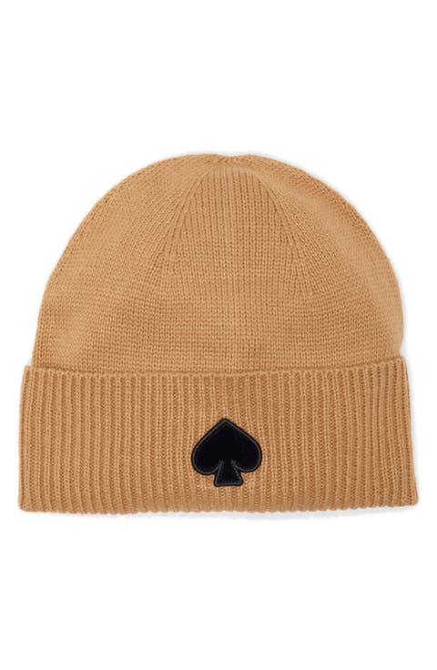 flocked spade beanie