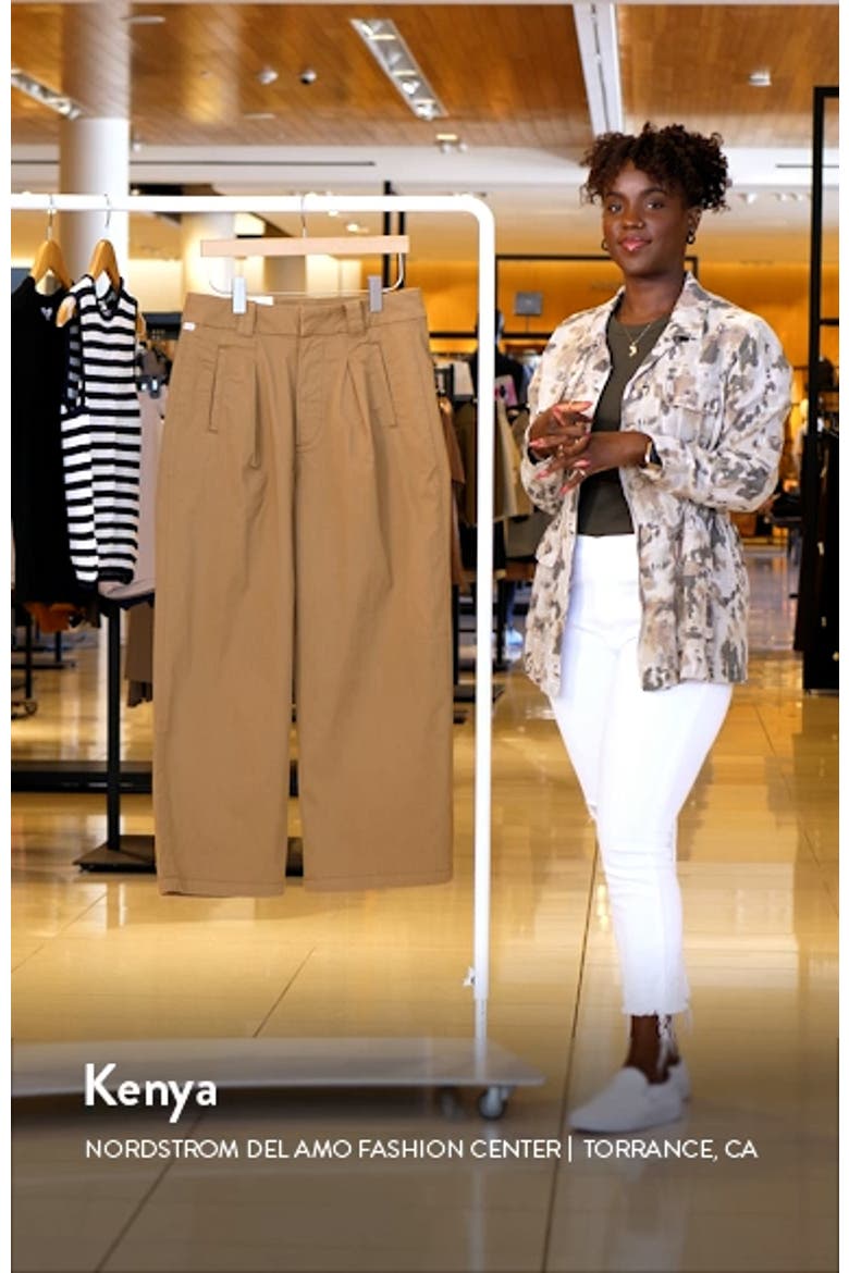 Cara Pleated High Waist Crop Pants video