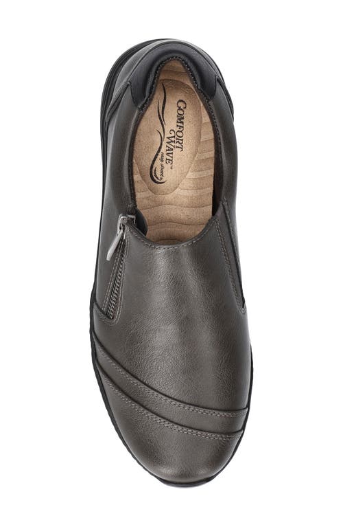 Easy Street Karol Zip Sneaker In Brown