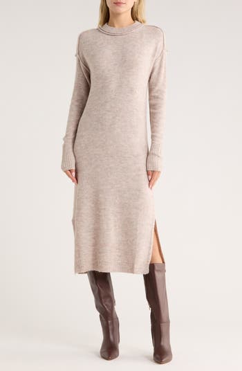 STITCHDROP Highline Long Sleeve Cotton Sweater Dress