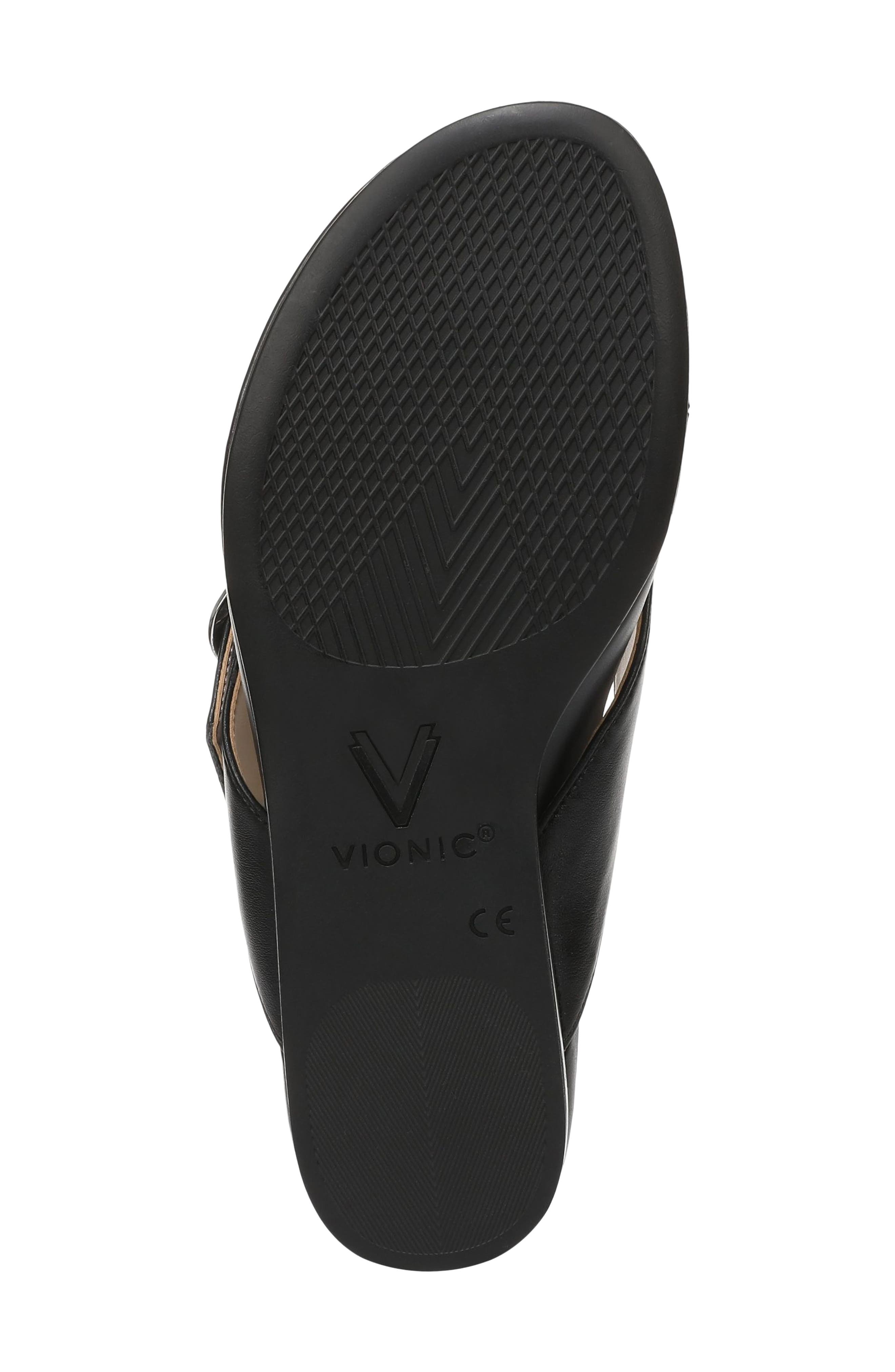 Vionic Ginny Flip Flop, Alternate, color, Black