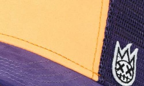 Cult Of Individuality Logo Mesh Back Suede Trucker Hat In Neutral