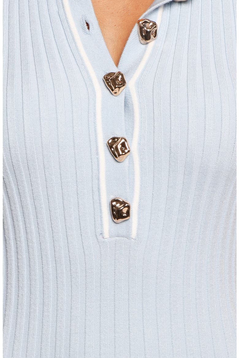 Crawford Short Sleeve Knit Dress, Alternate, color, PALE BLUE