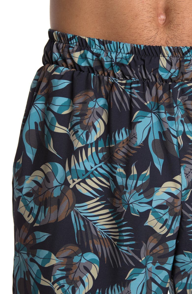 CHILLIN DYLAN Tropicana Short Sleeve Shirt & Shorts 2-Piece Pajama Set, Alternate, color,