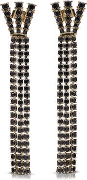 MacRae & Co. Fringe Party Linear Drop Earrings