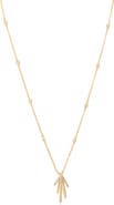 CZ by Kenneth Jay Lane Long Spike Cubic Zirconia Pendant Necklace