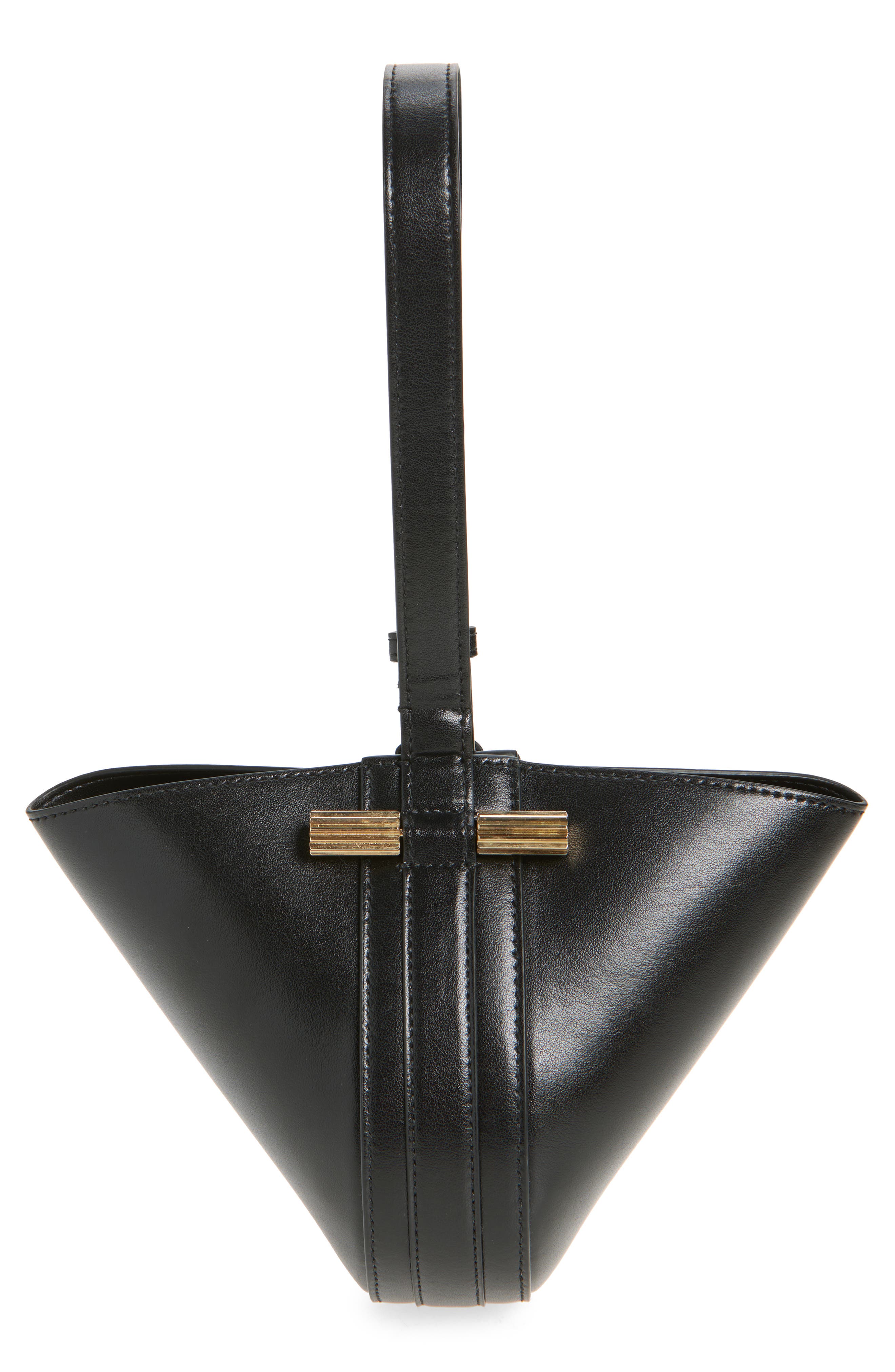 Victoria Beckham Mini Dia Leather Pouch Clutch, Main, color, 