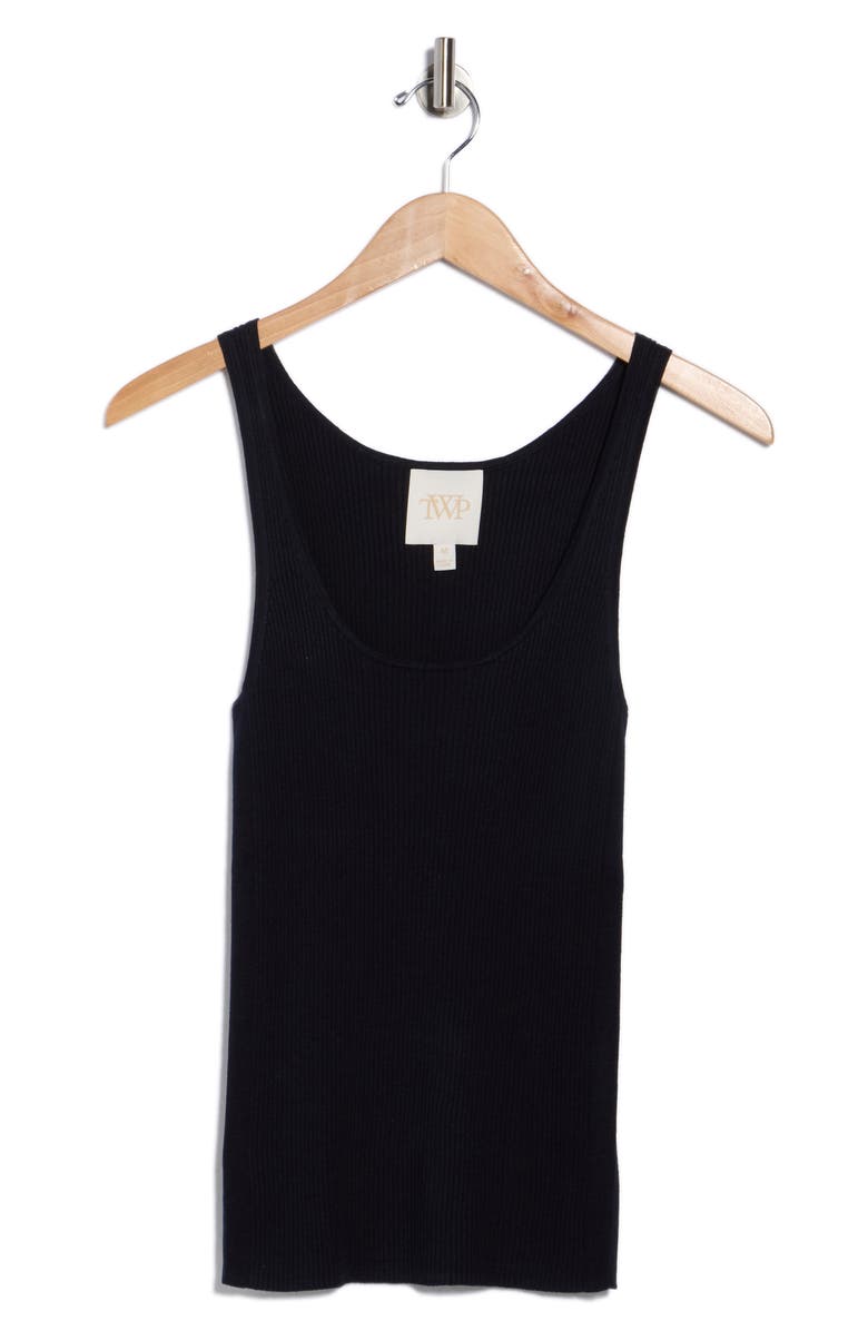 TWP Ribbed Wool Sweater Tank, Alternate, color, Midnight