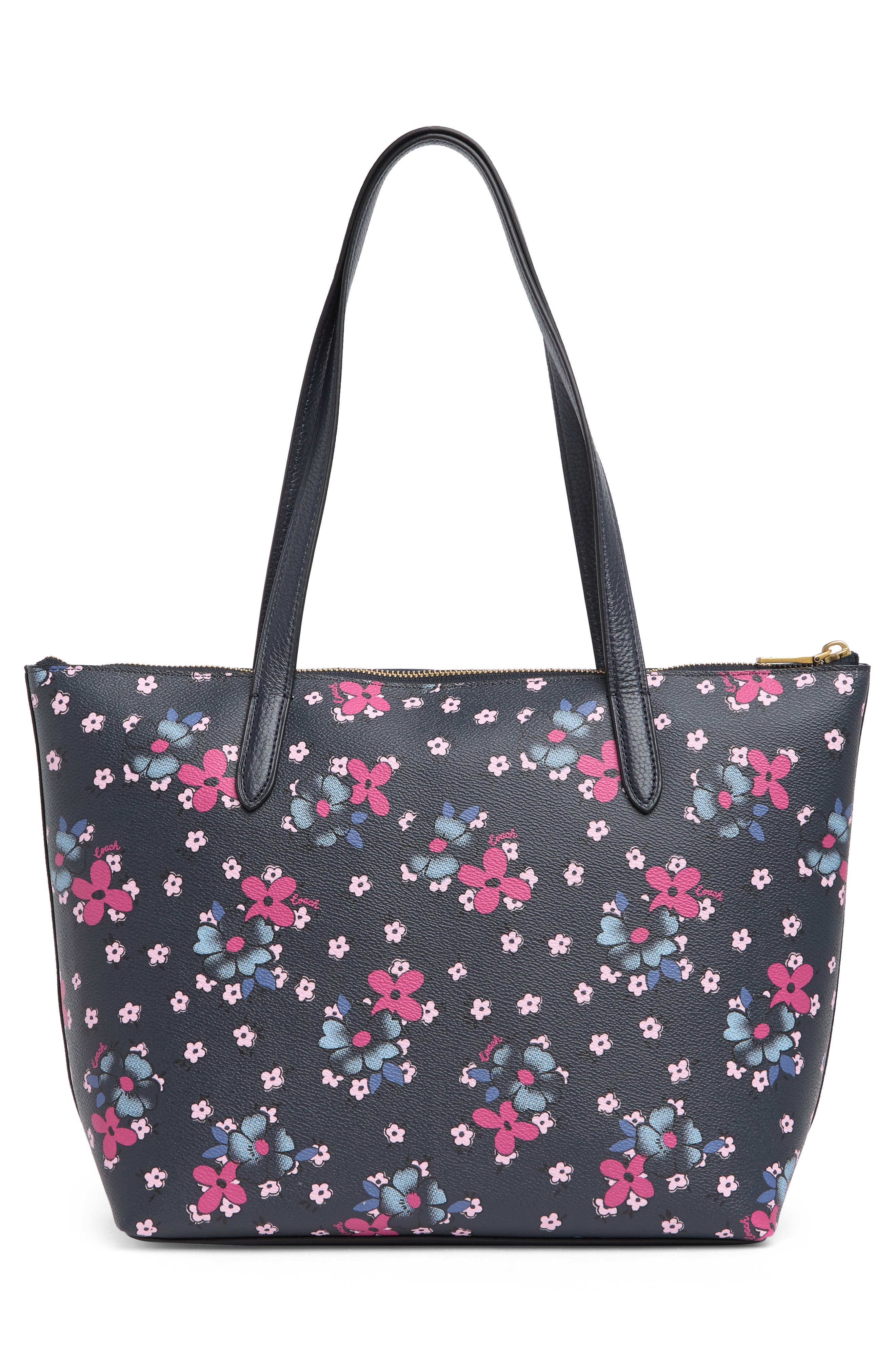 COACH Field Floral Print Taylor Tote, Alternate, color, 