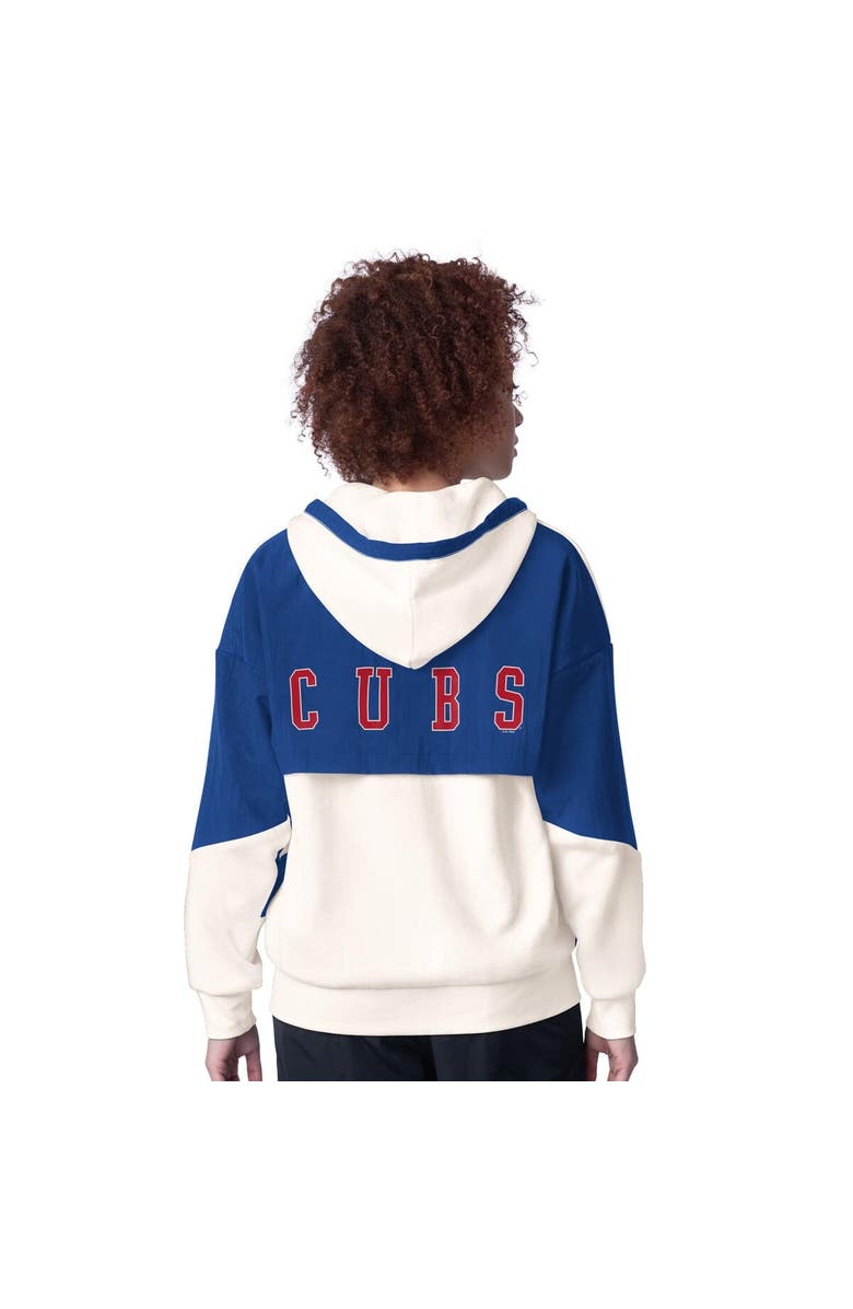 STARTER Women's Starter White Chicago Cubs Scrimmage Full-Zip Hoodie, Alternate, color,