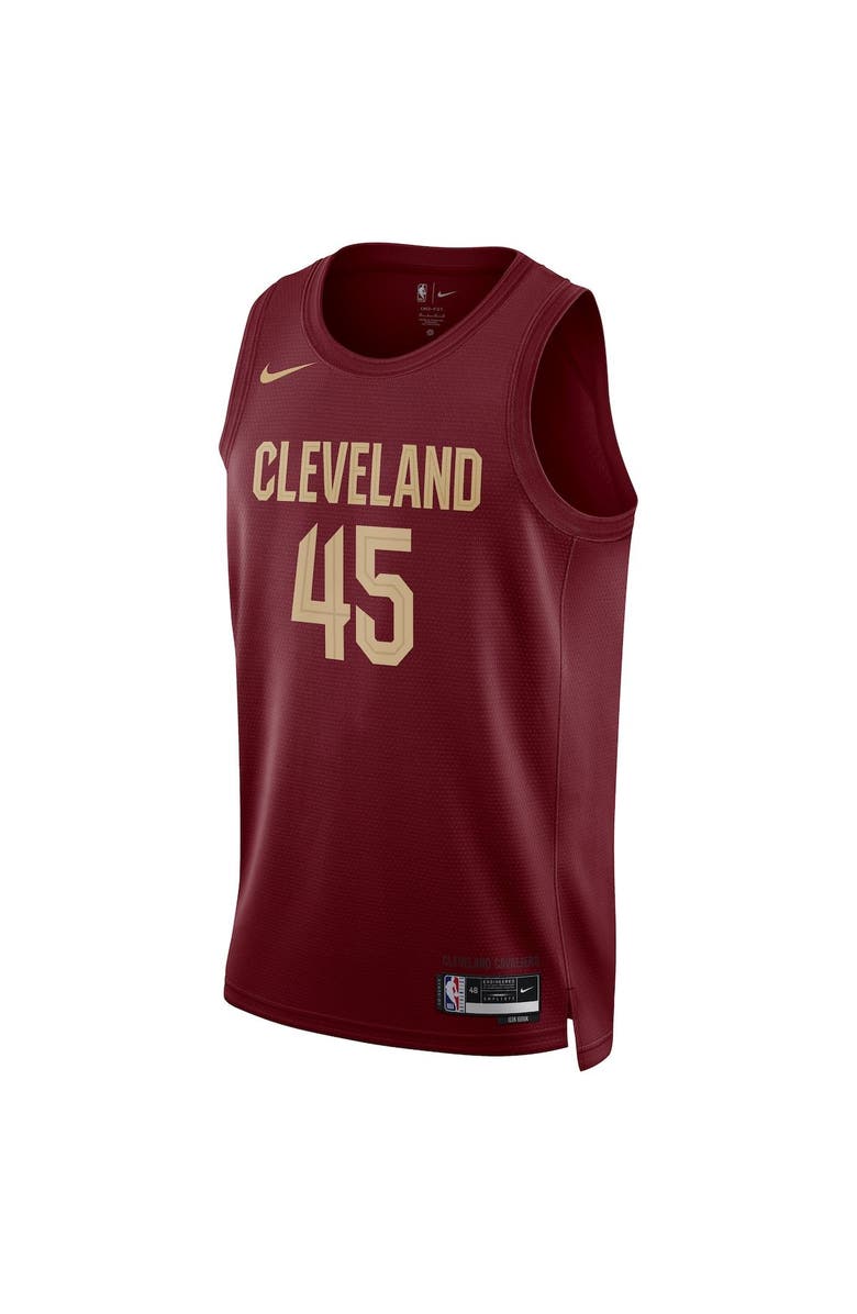 Nike Unisex Nike Donovan Mitchell Wine Cleveland Cavaliers Swingman Jersey - Icon Edition, Alternate, color, Burgundy