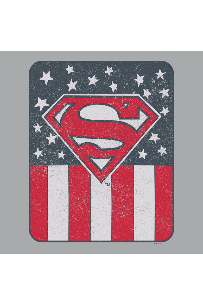 Men's Superman Patriotic S Shield  Sweatshirt, Alternate, color, Athletic Heather