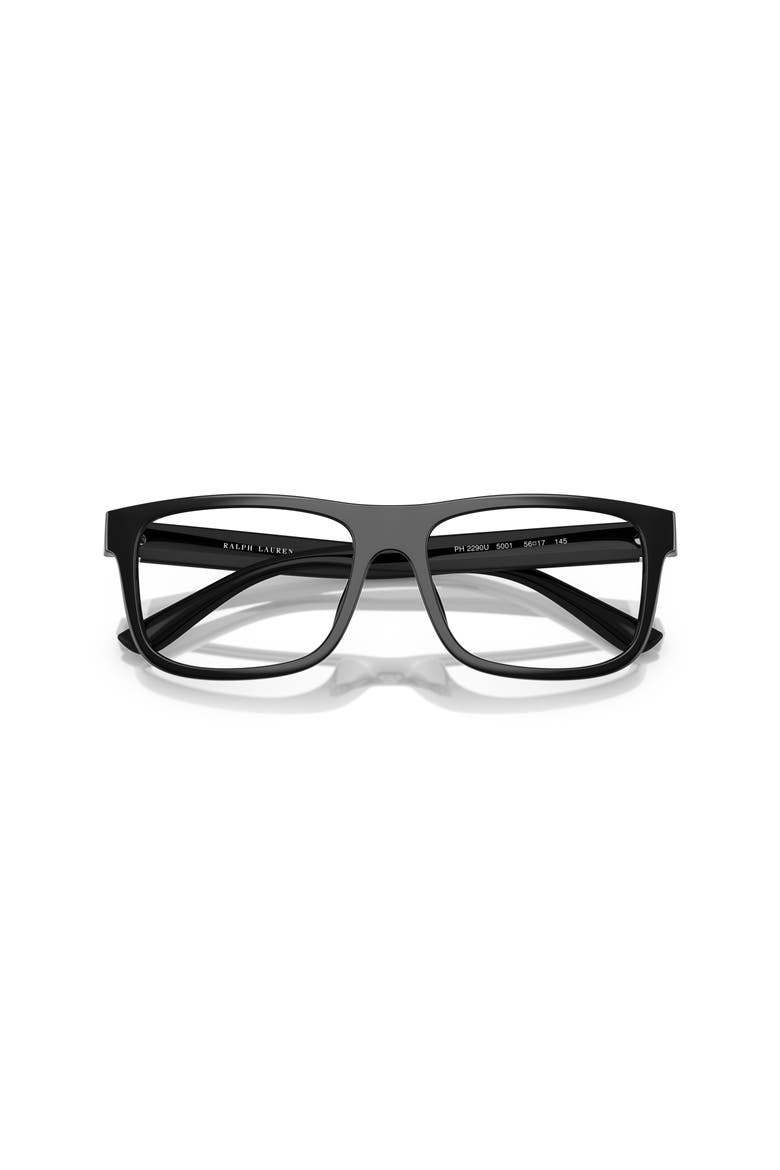 56mm Rectangle optical glasses, Alternate, color, Black