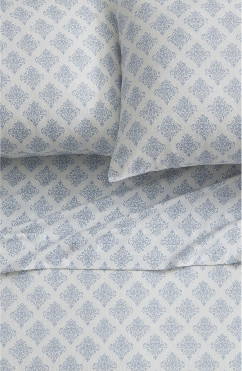 Tahari Alexa Medallion Print 4-Piece King Flannel Sheet Set, Alternate, color, 