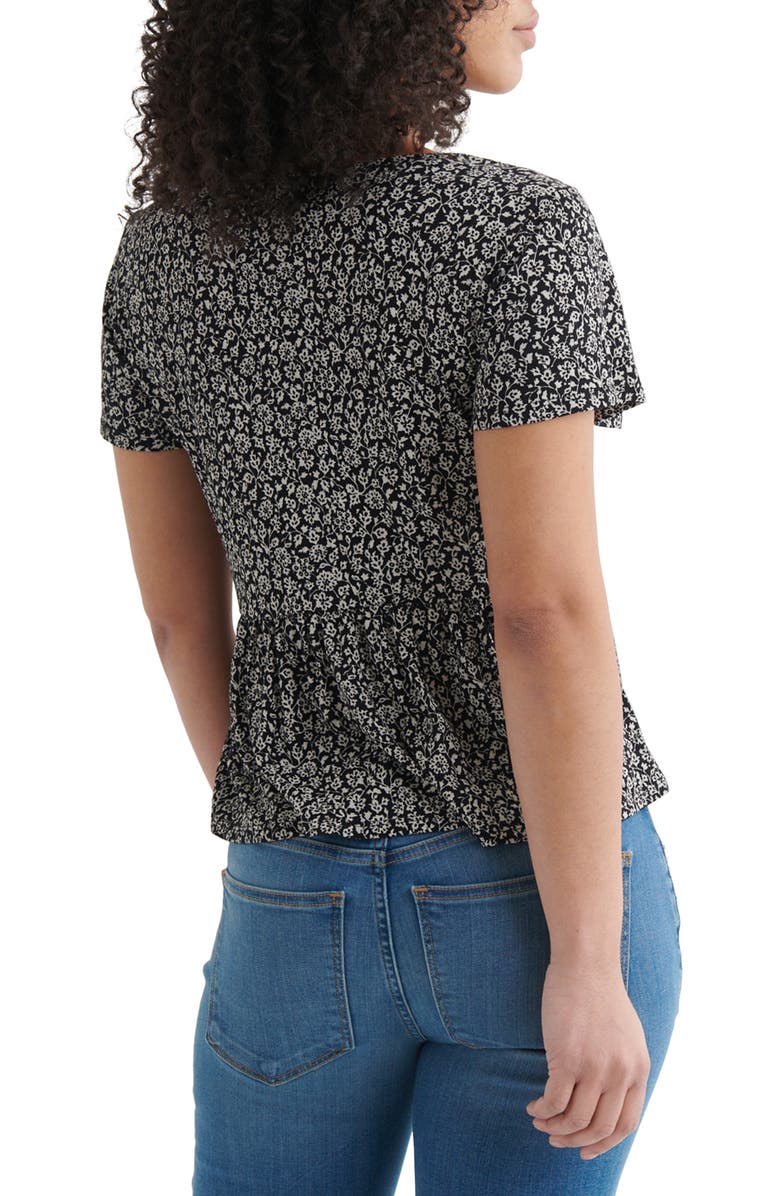 Lucky Brand Smocked Babydoll Top, Alternate, color,