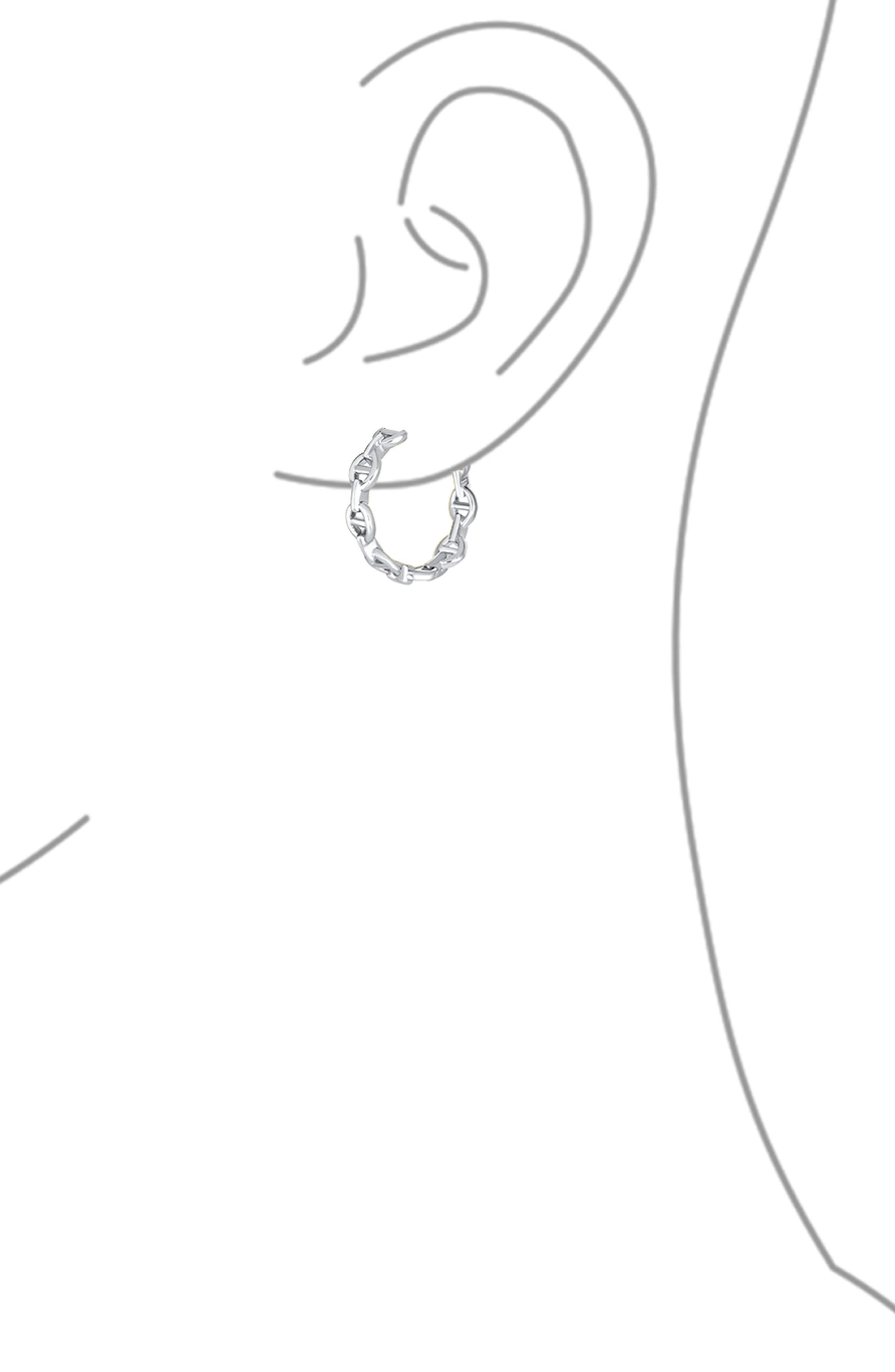BLING JEWELRY Mariner Chain Link Hoop Earrings (Women) | Nordstromrack