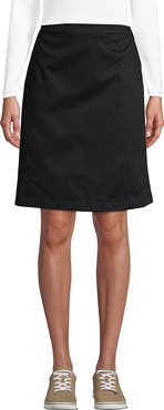 Lands' End School Uniform Young  Blend Chino Skort Above Knee