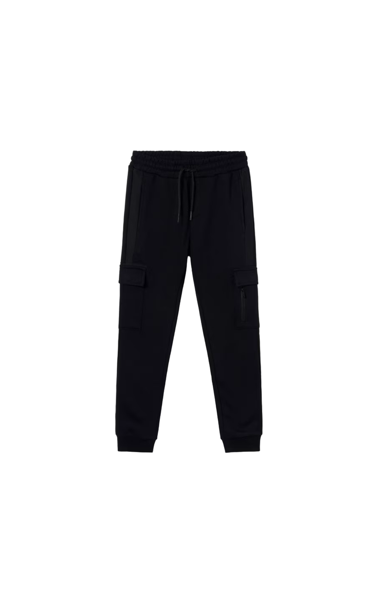 Mayoral Contrast Joggers, Main, color, Black