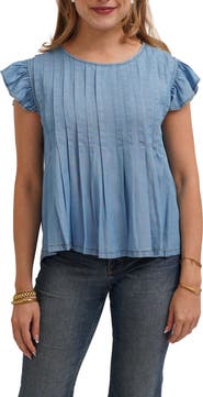 CYRUS Pleated Top