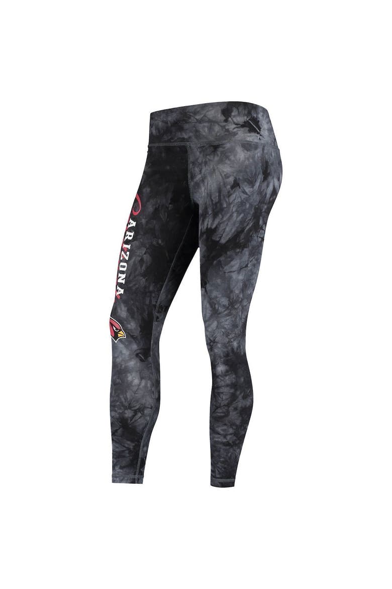 Women's Concepts Sport Black Arizona Cardinals Burst Tie-Dye Leggings, Alternate, color, Black