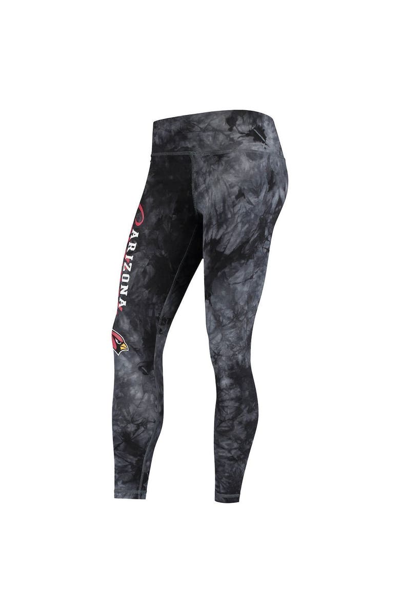 CONCEPTS SPORT Women's Concepts Sport Black Arizona Cardinals Burst Tie-Dye Leggings, Alternate, color,