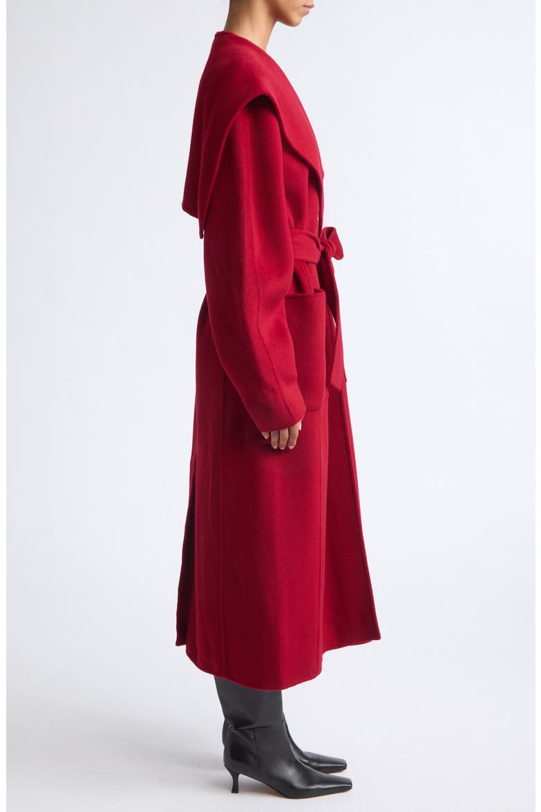 Rory Wool & Cashmere Blend Coat, Alternate, color, CERISE