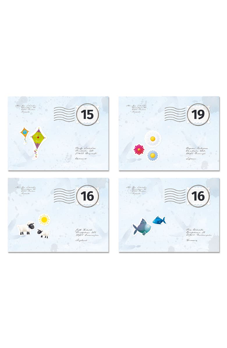 HABA Pio's Pigeon Post Board Game for Kids 5 & Up, A Fun Arithmetic Family Game and Stem Toy with Postcards and Mail, Alternate, color, Yellow Multi