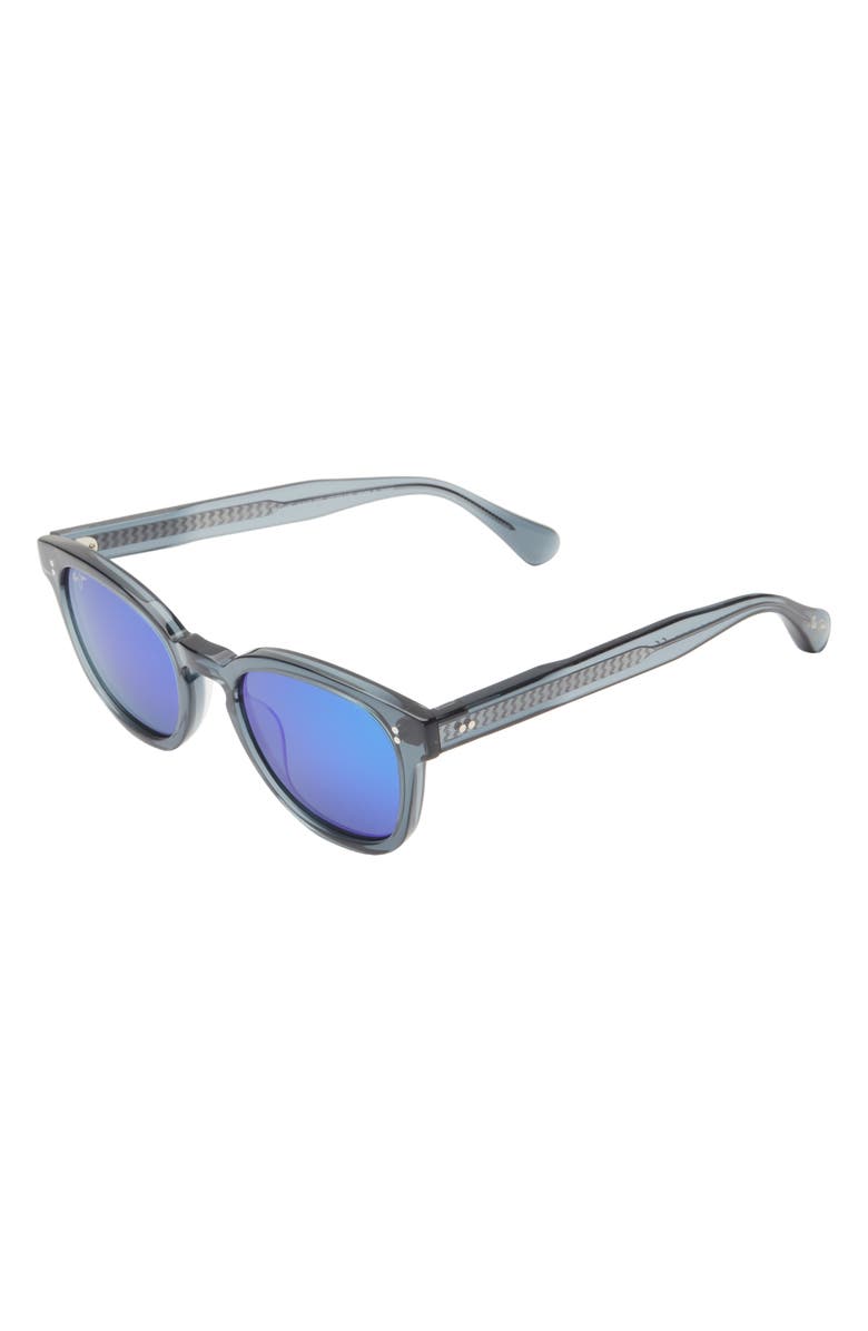Maui Jim 52mm Oval Sunglasses, Alternate, color, Grey Grey Blue