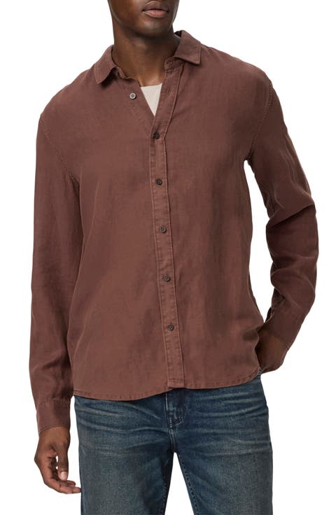Peters Linen Blend Button-Up Shirt