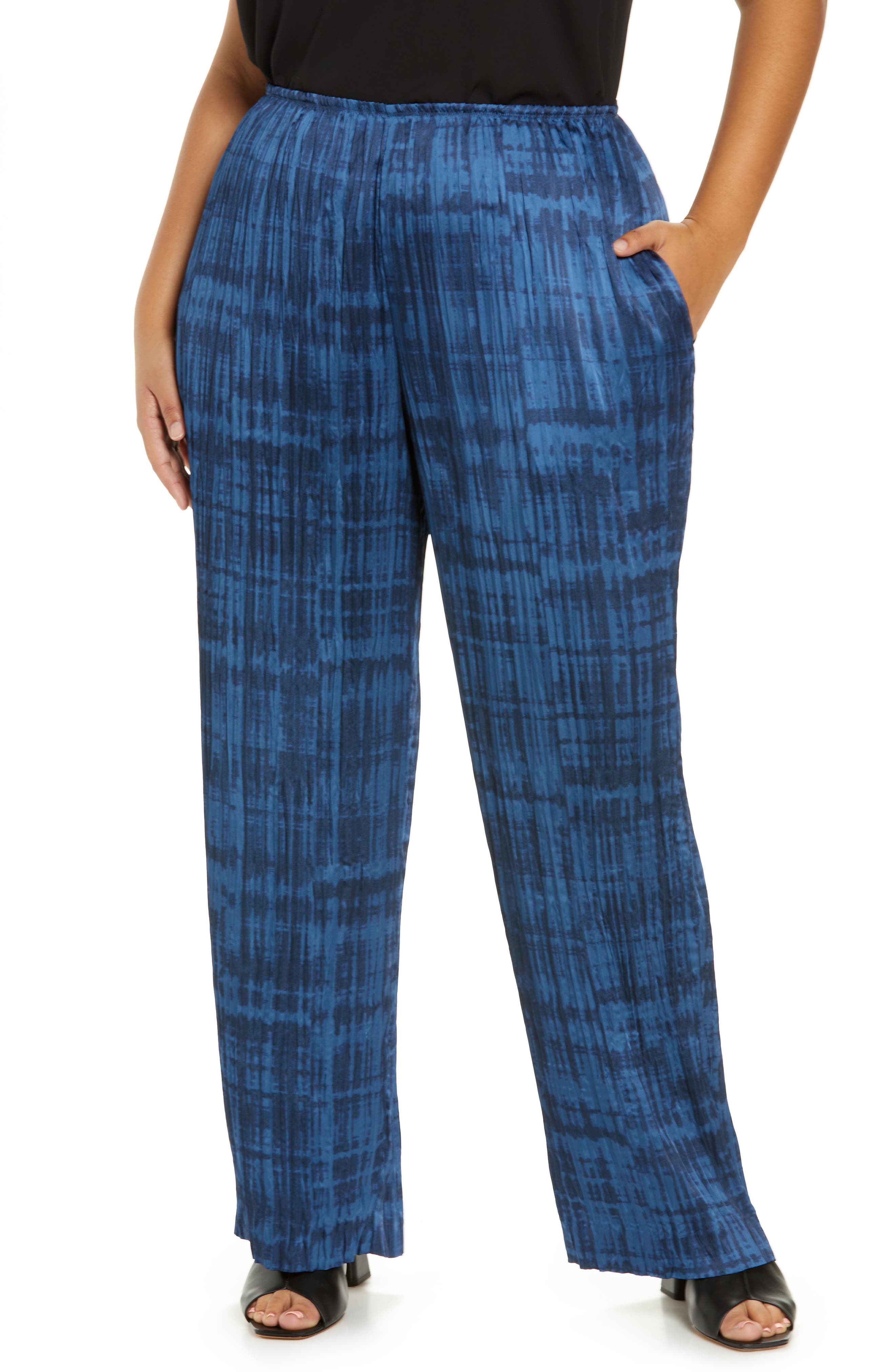 Vince Crushed Tie Dye Pull-On Pants