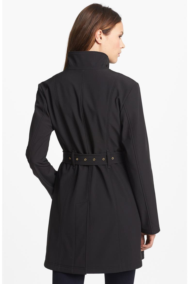 Asymmetrical Zip Soft Shell Jacket, Alternate, color, BLACK