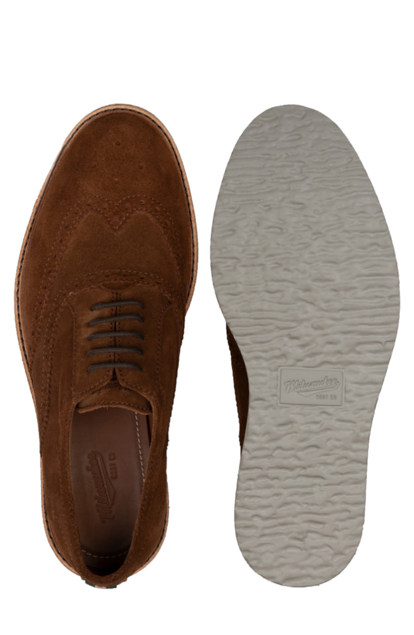 Bradley Wingtip Oxford, Alternate, color, BROWN
