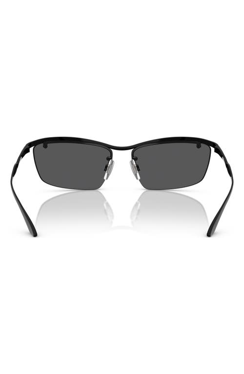 Dolce & Gabbana Dolce&gabbana 61mm Rimless Rectangular Sunglasses In Black