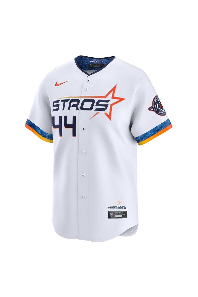 Men's Nike Yordan Alvarez White Houston Astros 2025 City Connect Limited Player Jersey, Alternate, color, White
