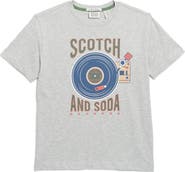 Scotch & Soda Kids' Record Logo Graphic T-Shirt