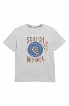 Scotch & Soda Kids' Record Logo Graphic T-Shirt