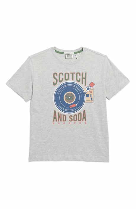 Scotch & Soda Kids' Record Logo Graphic T-Shirt