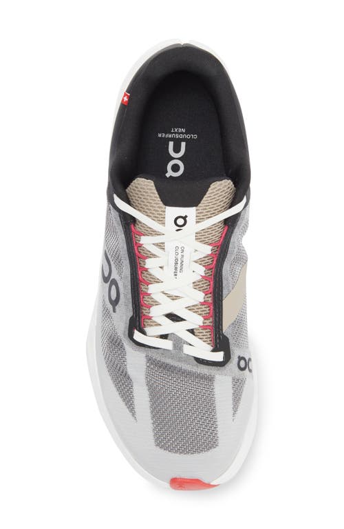 On Cloudsurfer Next Running Shoe In Black/white